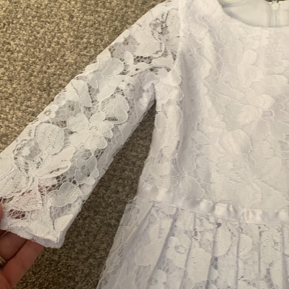 Girls White Dress - Picture 5 of 6